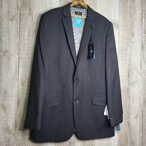 Marc Ecko Gray Pinstripe Blazer. 44L/38W.